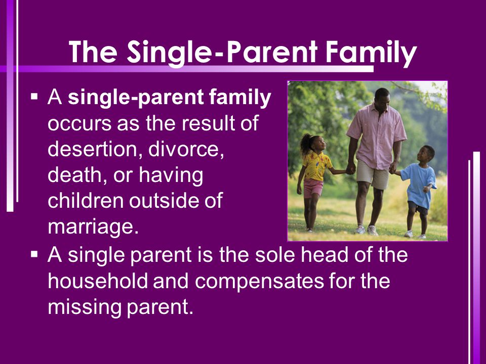 The Single-Parent Family