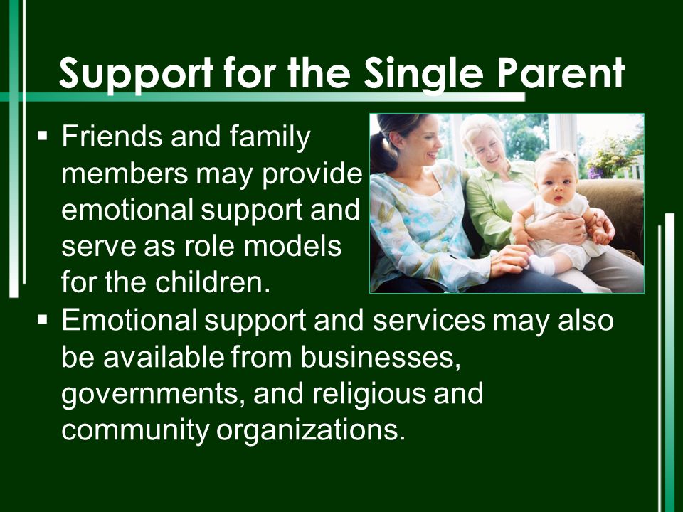 Support for the Single Parent
