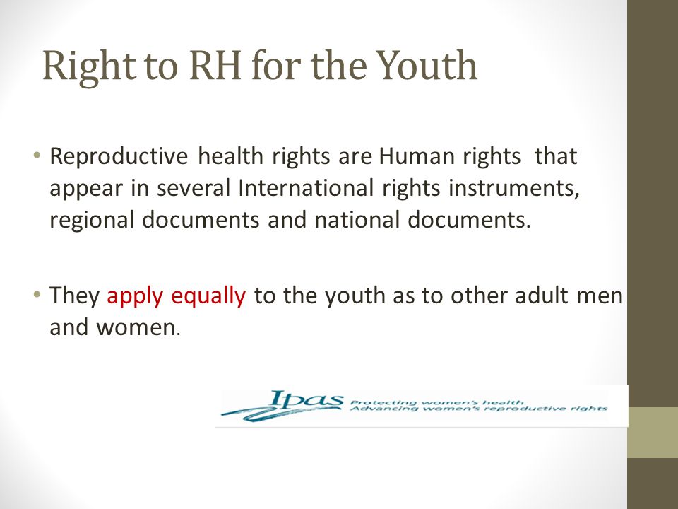 Right to RH for the Youth