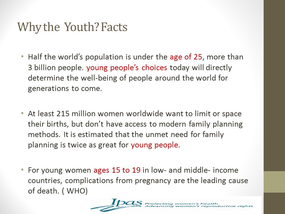 Why the Youth Facts