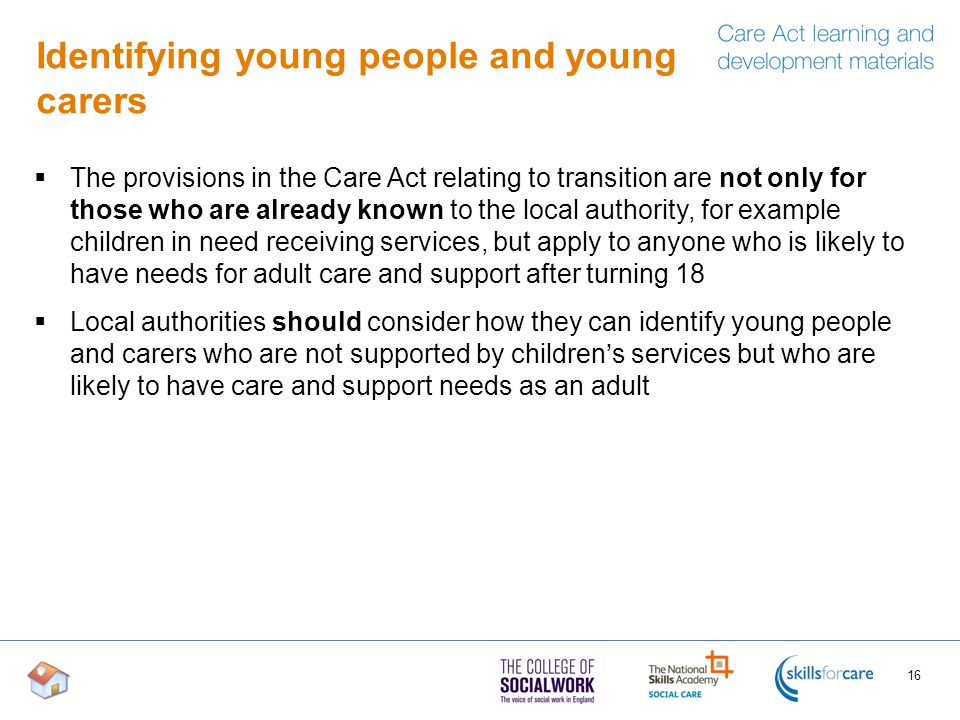 Identifying young people and young carers