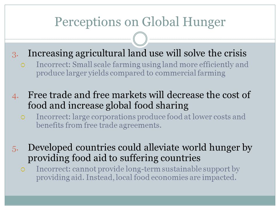 Perceptions on Global Hunger
