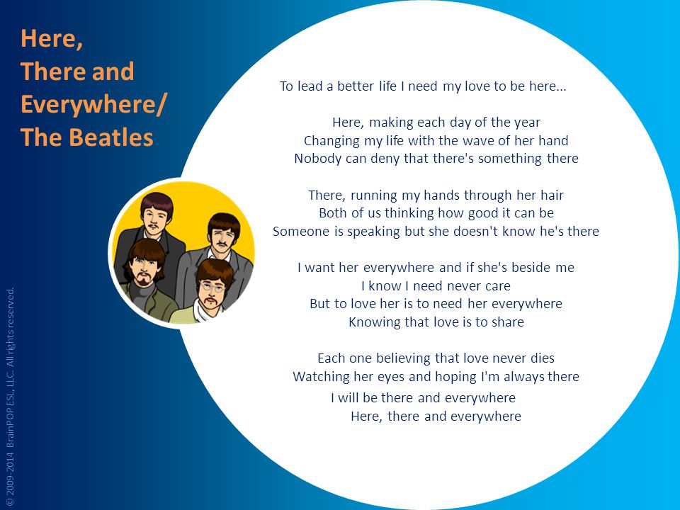 The Beatles- Here There and Everywhere (lyrics) 
