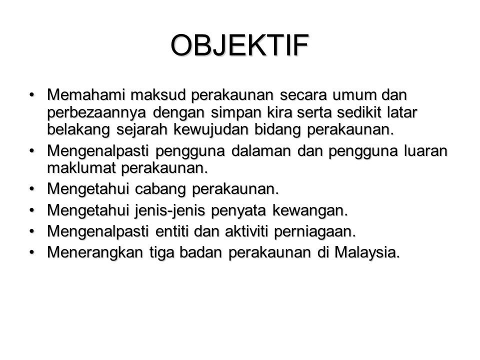 Pengenalan Kepada Perakaunan Ppt Download