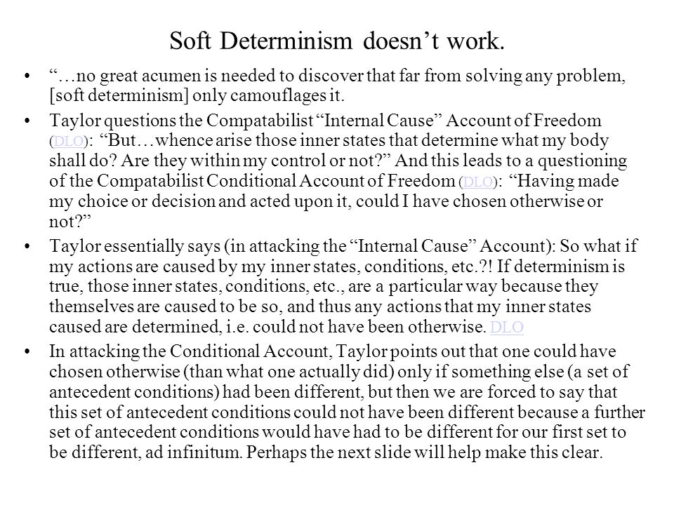 soft determinism