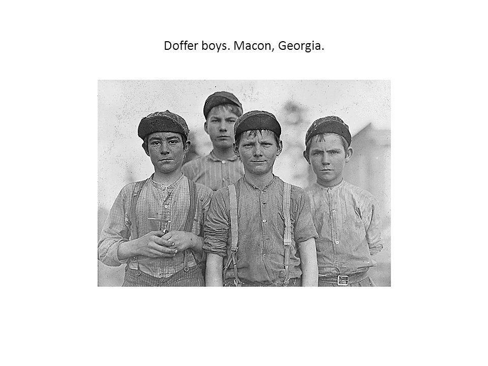 Doffer boys. Macon, Georgia.