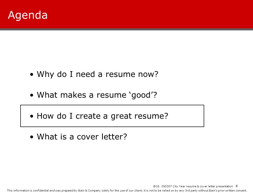 City Year Resume Workshop Ppt Download
