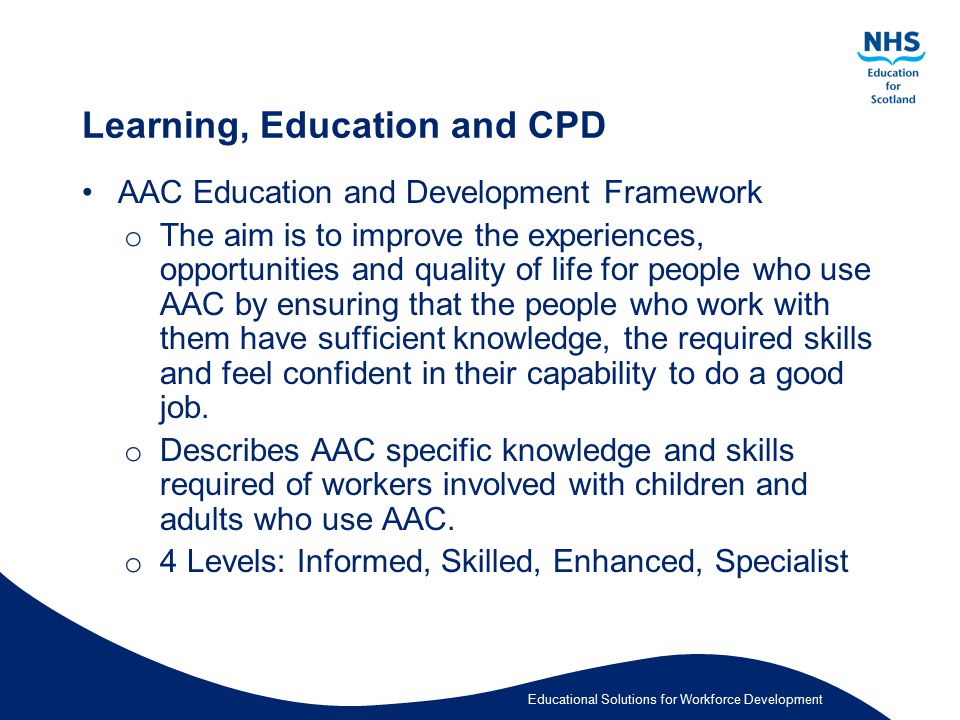 Learning, Education and CPD