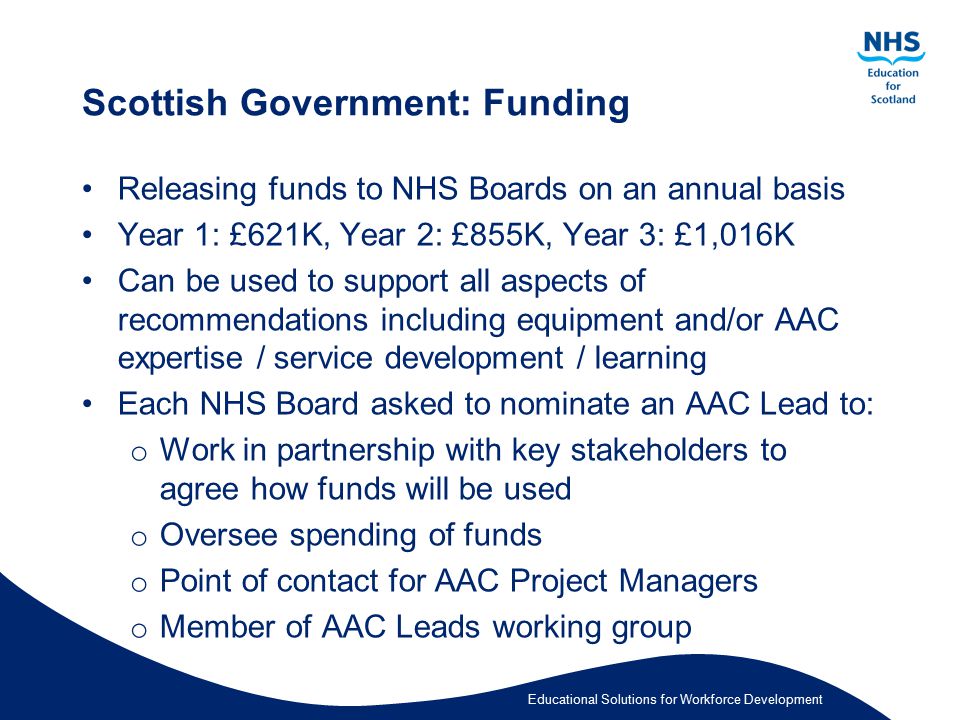 Scottish Government: Funding