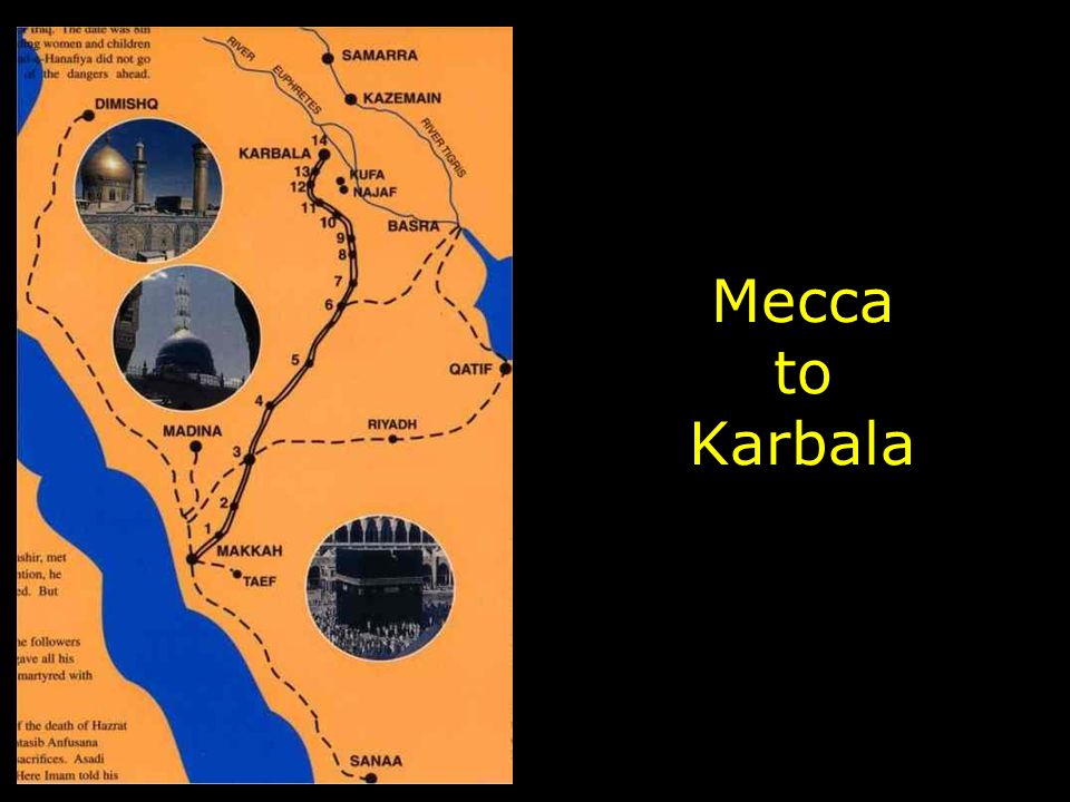 Mecca to Karbala