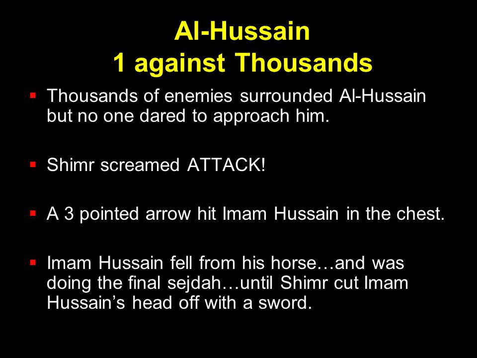 Al-Hussain 1 against Thousands