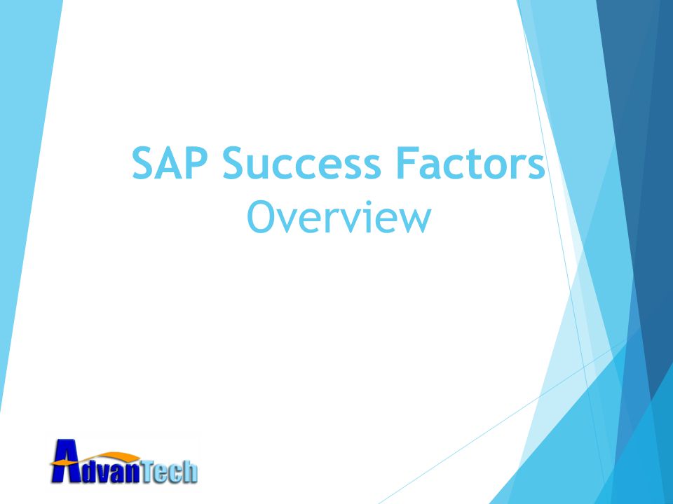 SAP Success Factors Overview