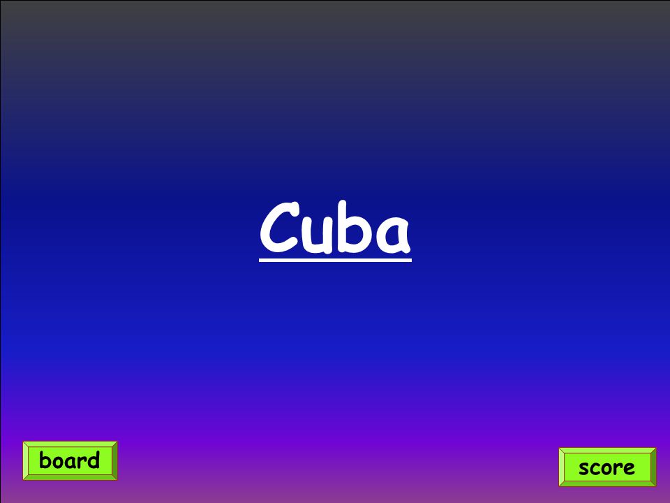 Cuba board score