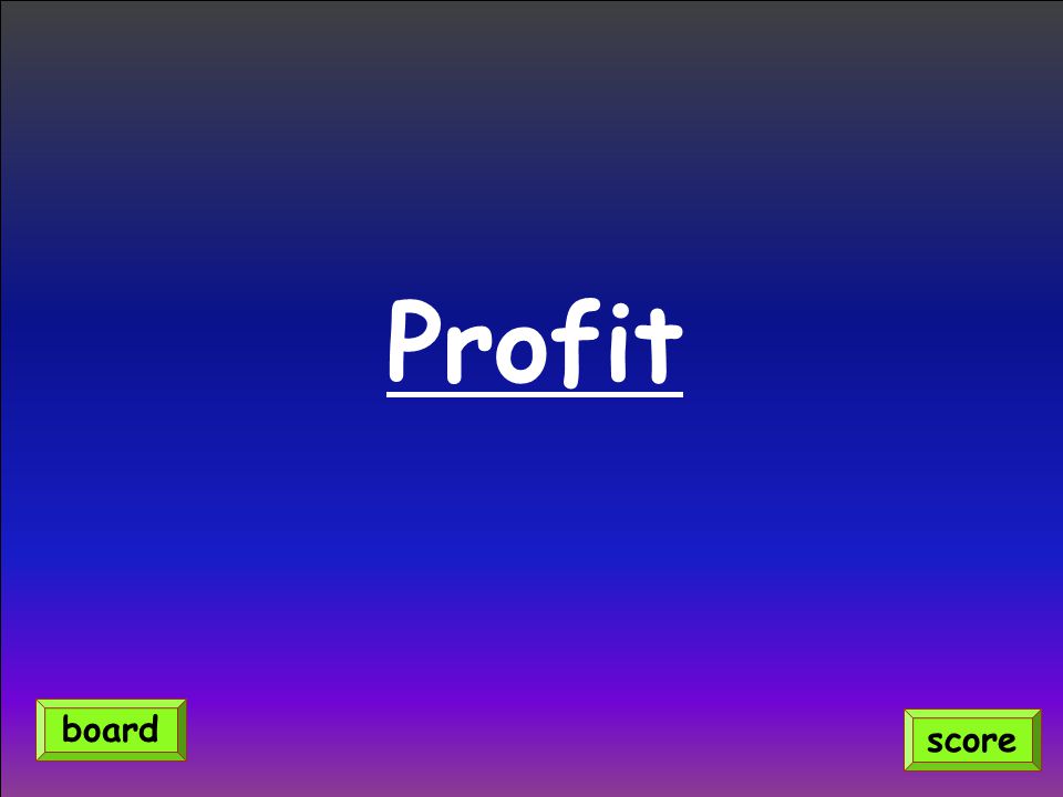 Profit board score