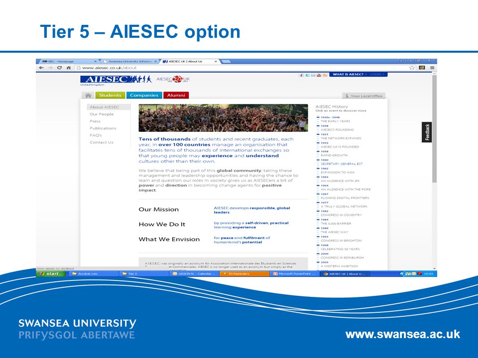 Tier 5 – AIESEC option