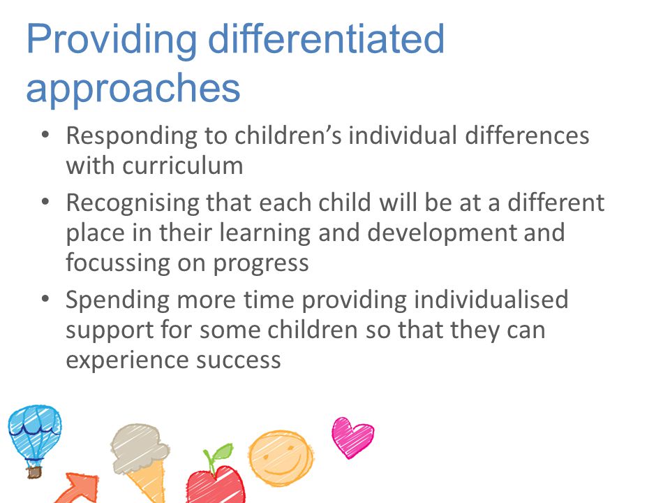 Providing differentiated approaches
