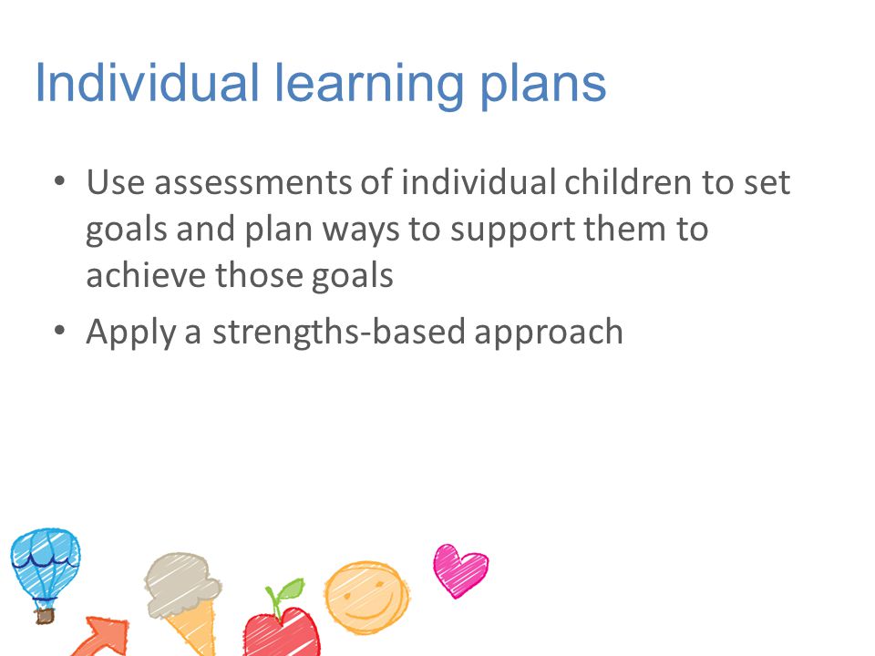 Individual learning plans
