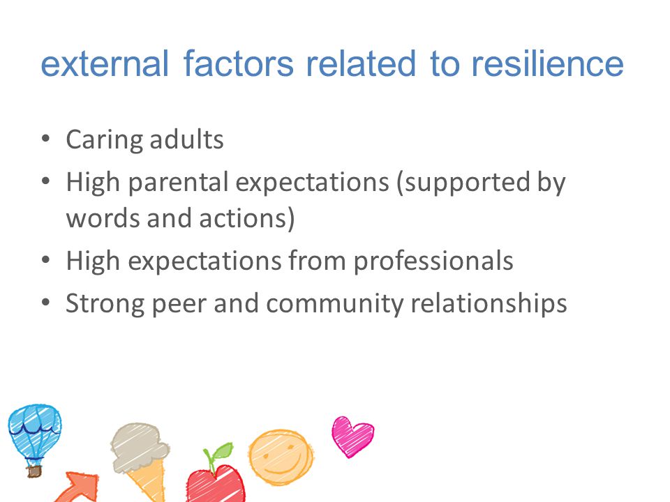 external factors related to resilience
