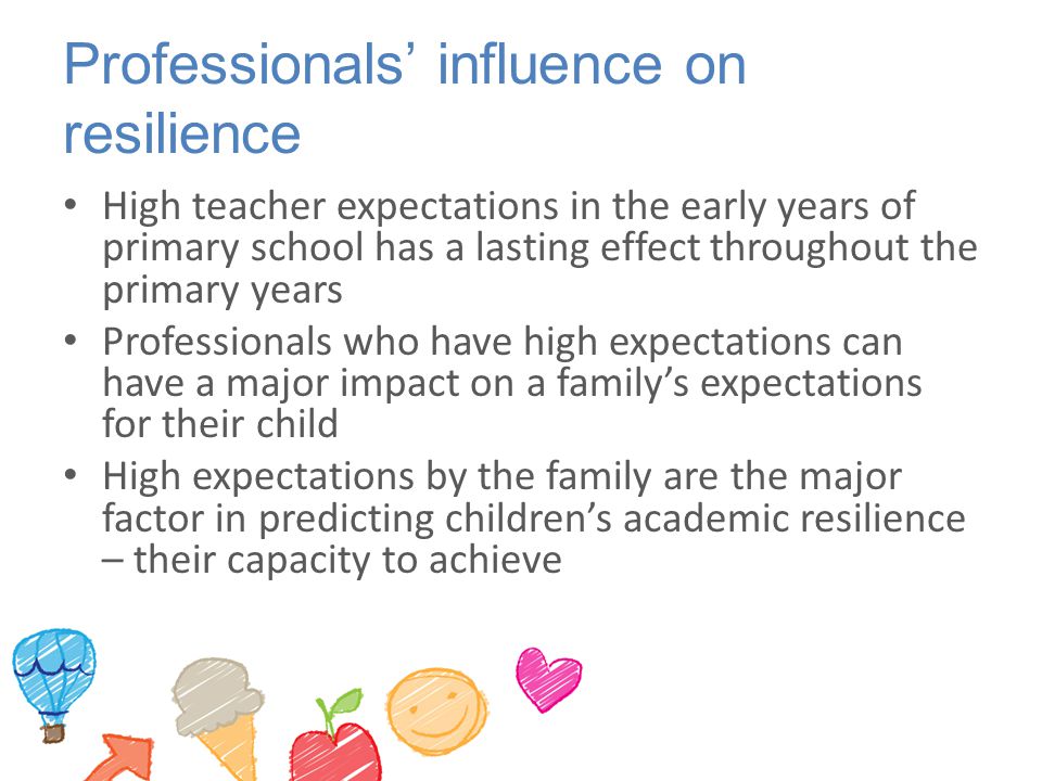 Professionals’ influence on resilience