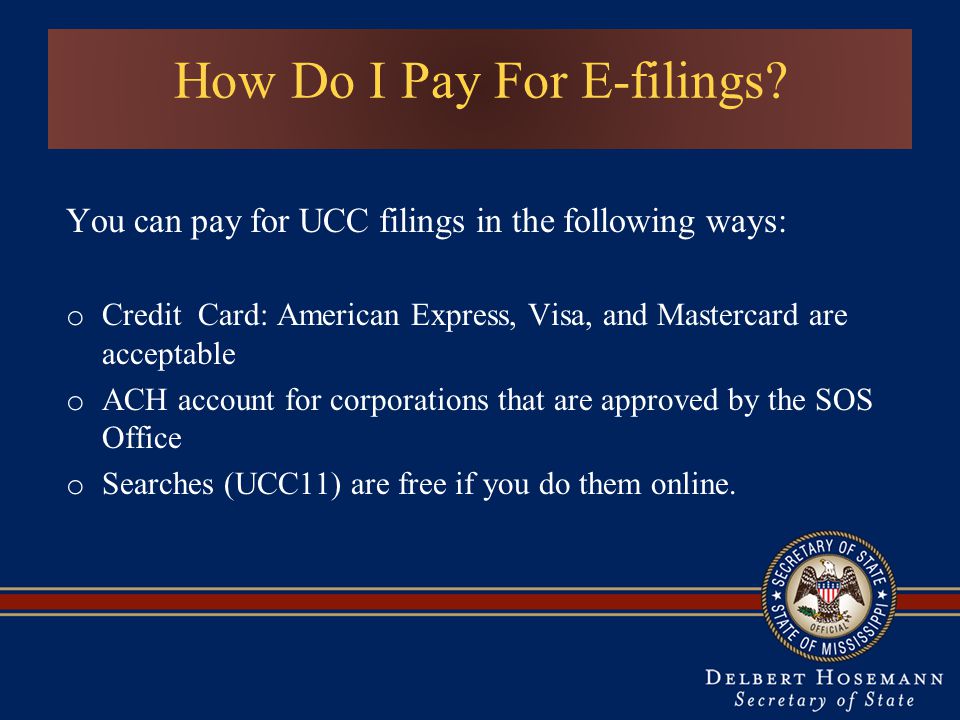 How Do I Pay For E-filings