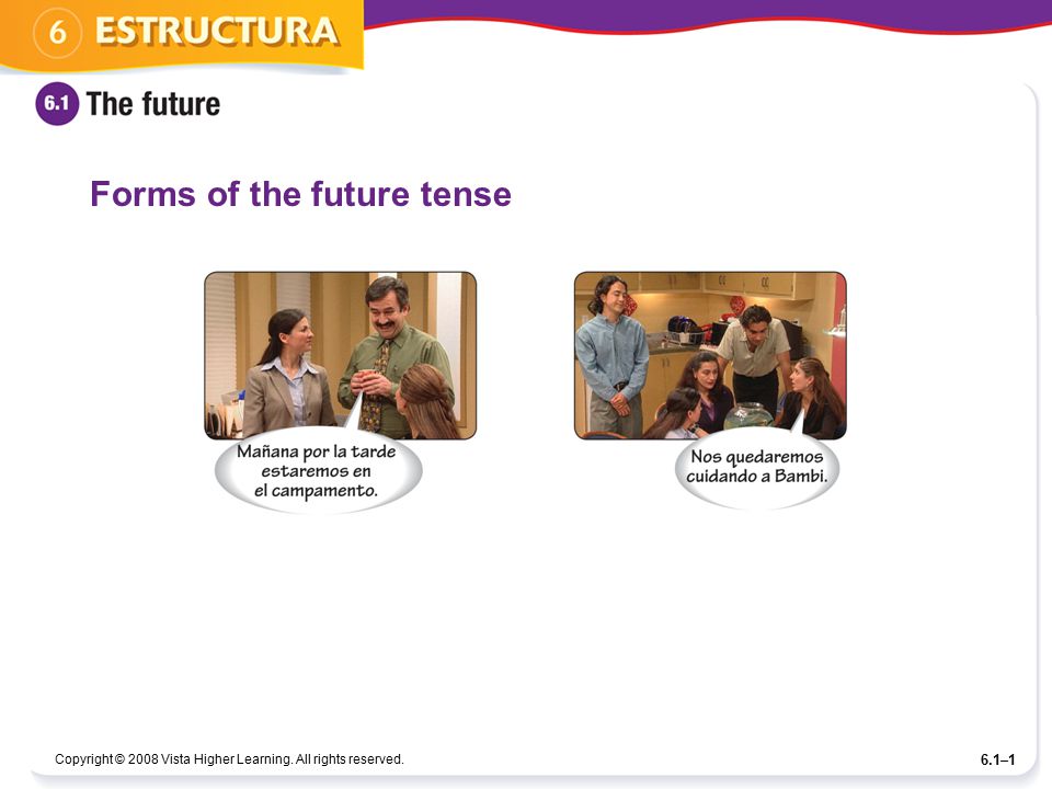 Forms of the future tense