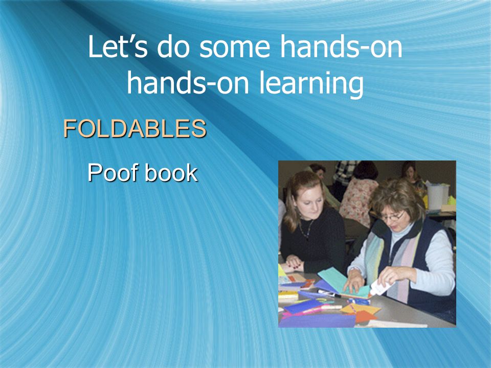 Let’s do some hands-on hands-on learning