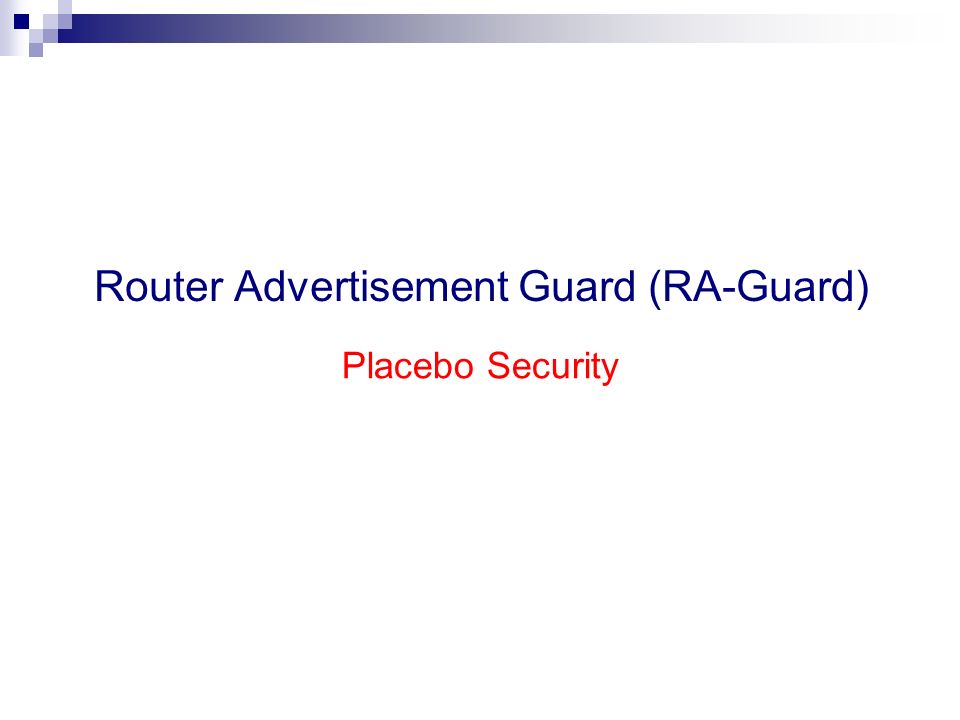 Security Assessment of Neighbor Discovery for IPv6 - ppt video online  download