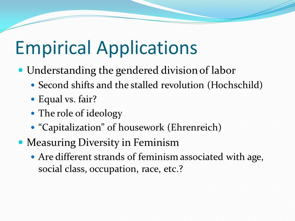 Empirical Applications