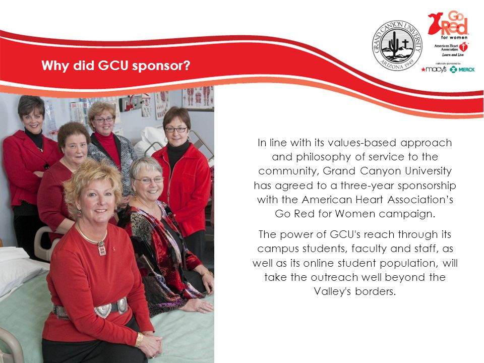Why did GCU sponsor