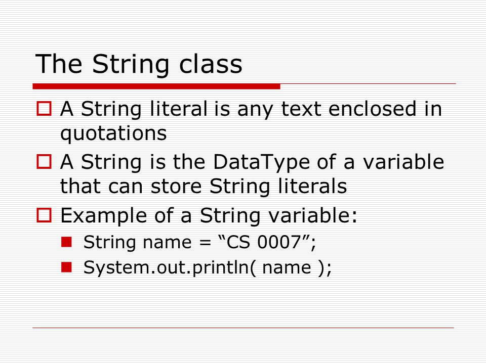 Chapter 2: Java Fundamentals cont’d - ppt download