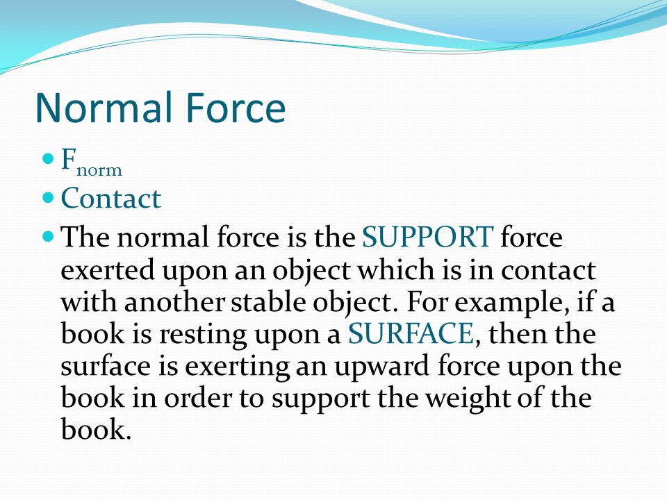 Normal Force Fnorm Contact