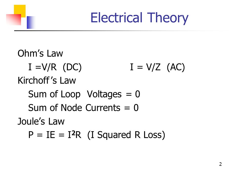 Electrical Theory Quantity Symbol Unit Equation Ppt Video Online Download