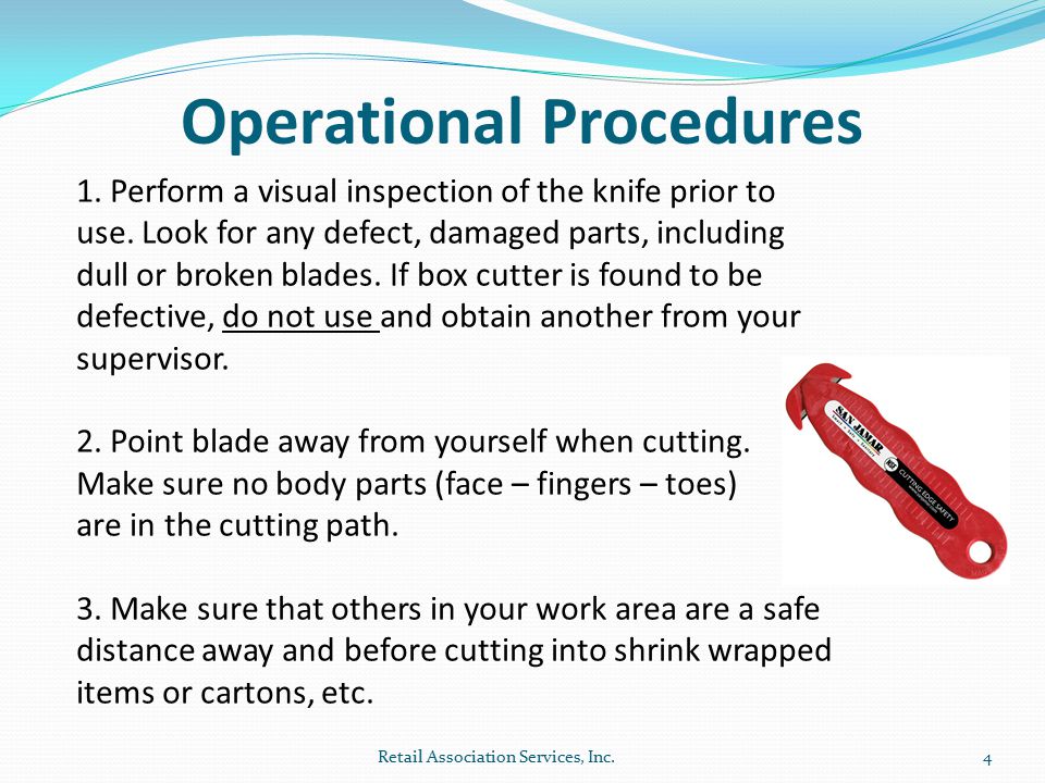 Box Cutter Safety, Training Network