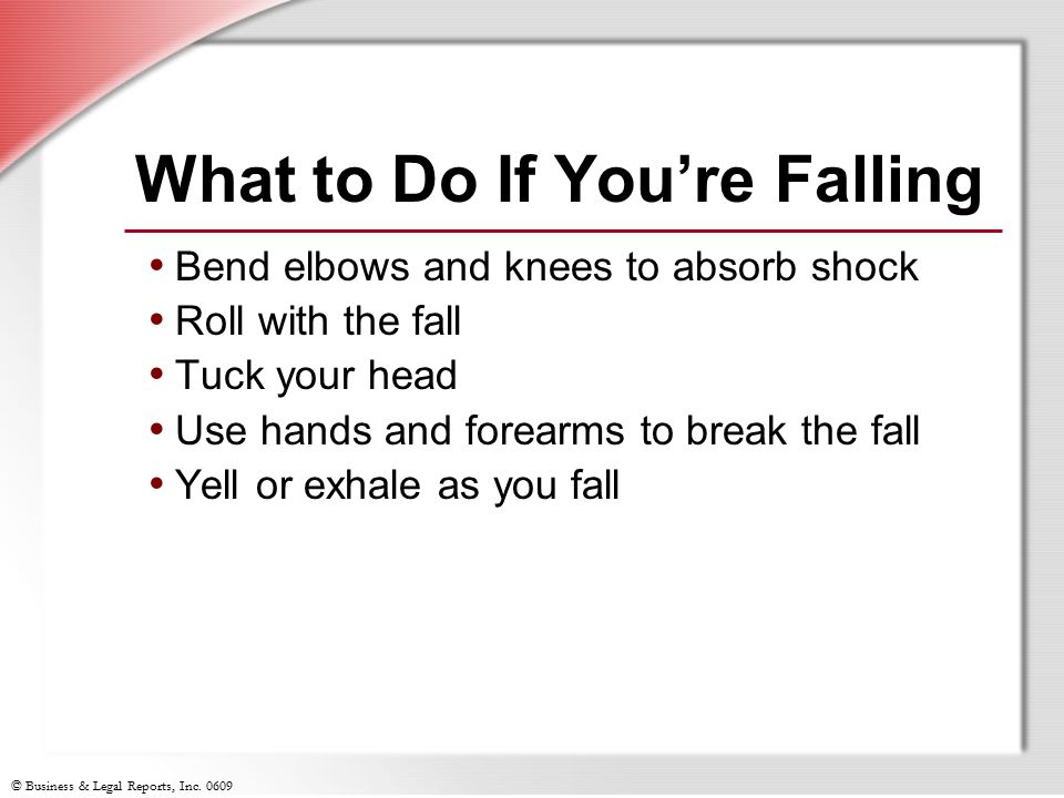 What to Do If You’re Falling