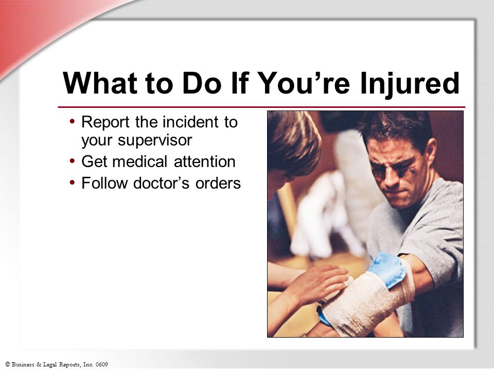 What to Do If You’re Injured