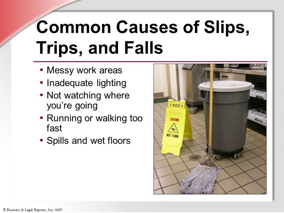Common Causes of Slips, Trips, and Falls