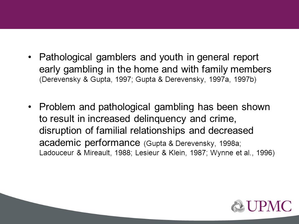 Pathological gambling definicion