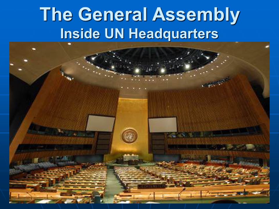 The General Assembly Inside UN Headquarters