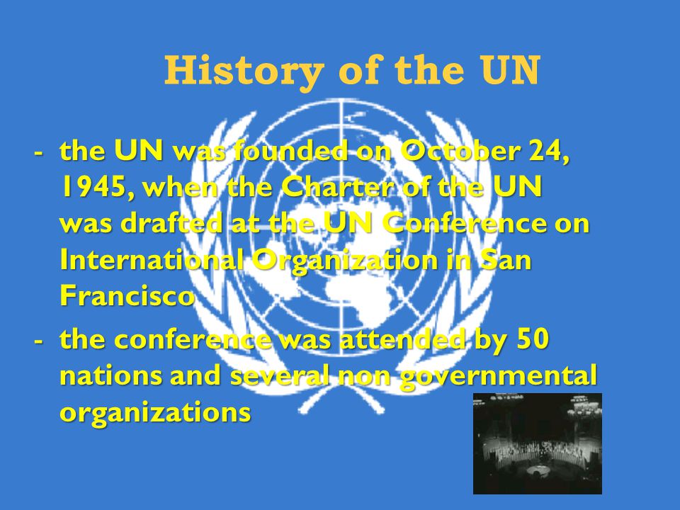 History of the UN