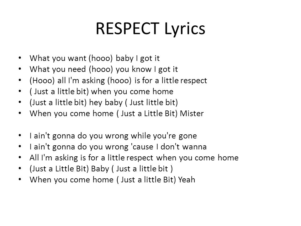 Aretha Franklin Respect Ppt Download