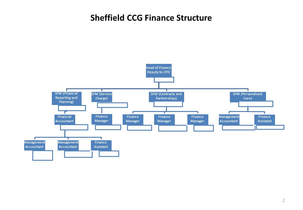 Sheffield CCG Finance Structure