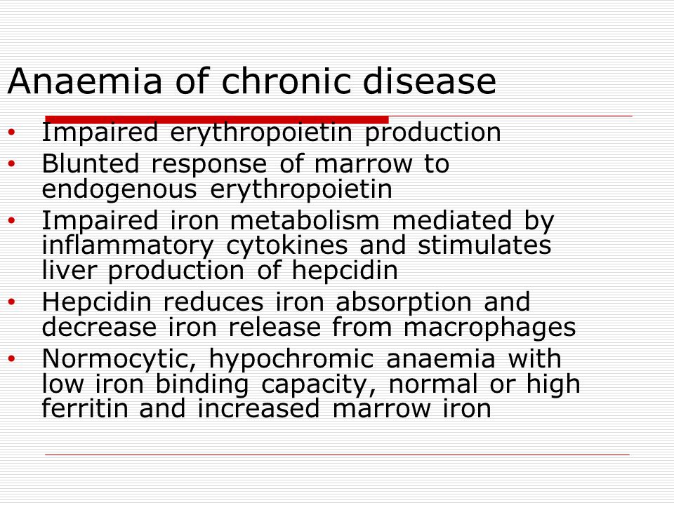 Anaemia of chronic disease