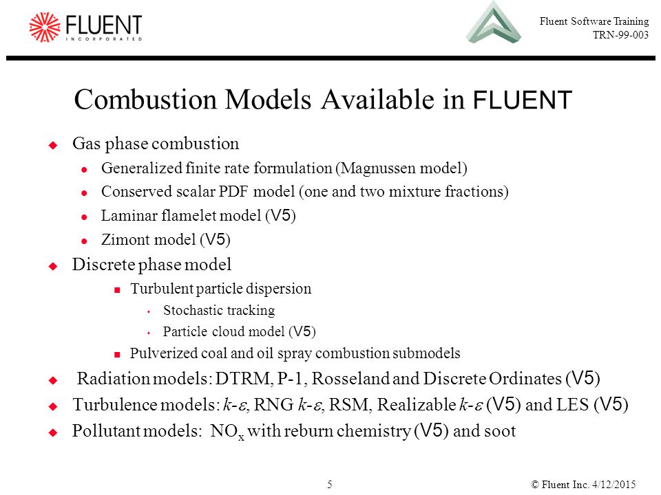 Combustion Modeling in FLUENT - ppt video online download