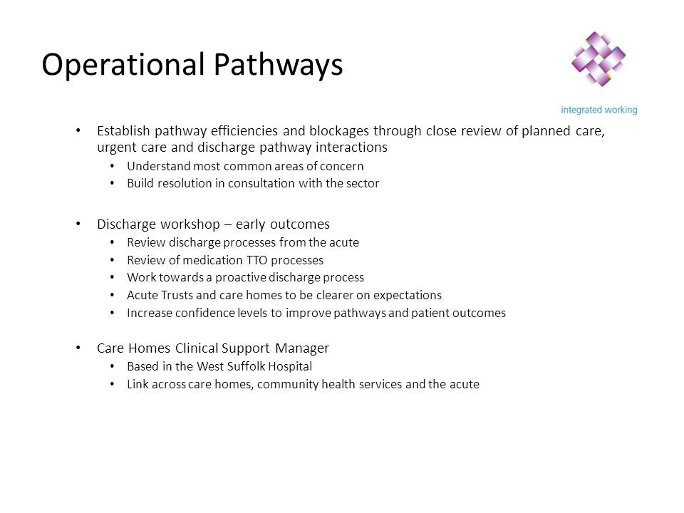 Operational Pathways