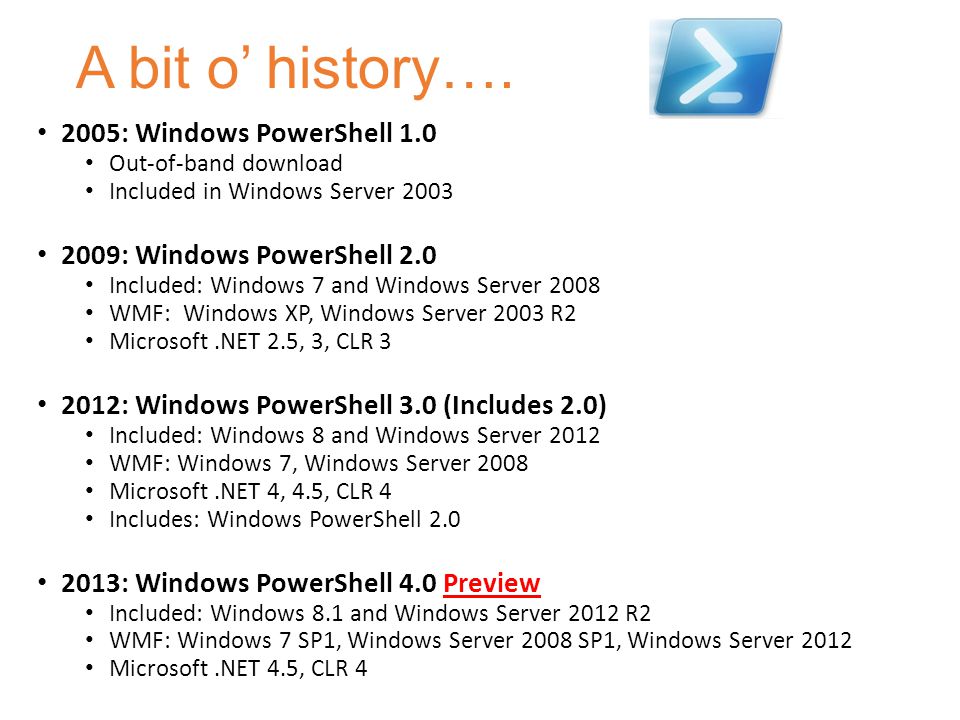 Download windows powershell 5. 1 / 6. 1. 2 / 6. 2. 0 preview 4.