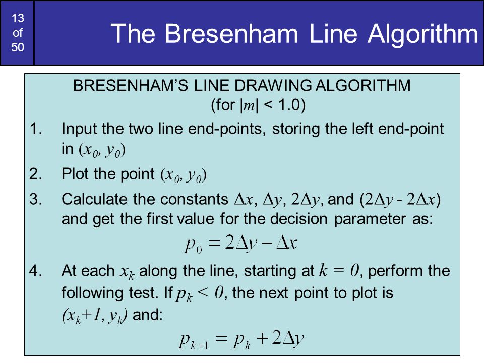 Bresenham Line Drawing Algorithm | PDF-saigonsouth.com.vn