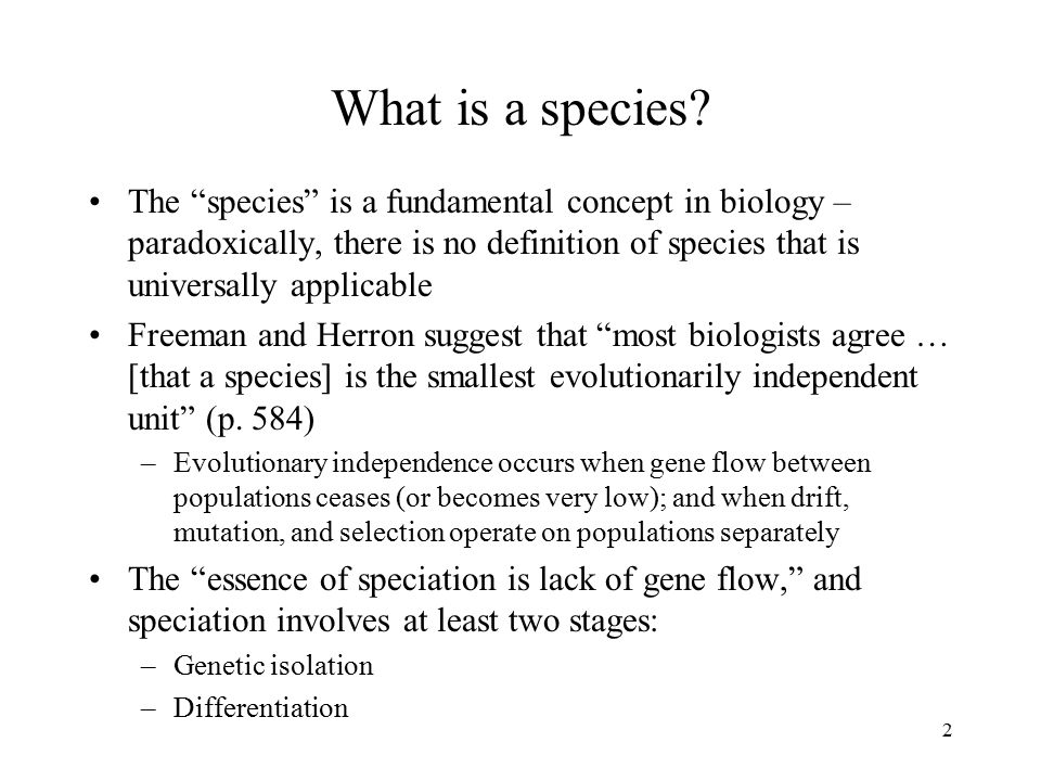Species and Speciation - ppt download