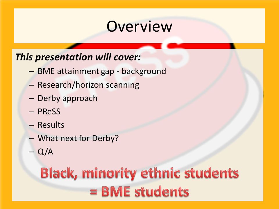 Black, minority ethnic students