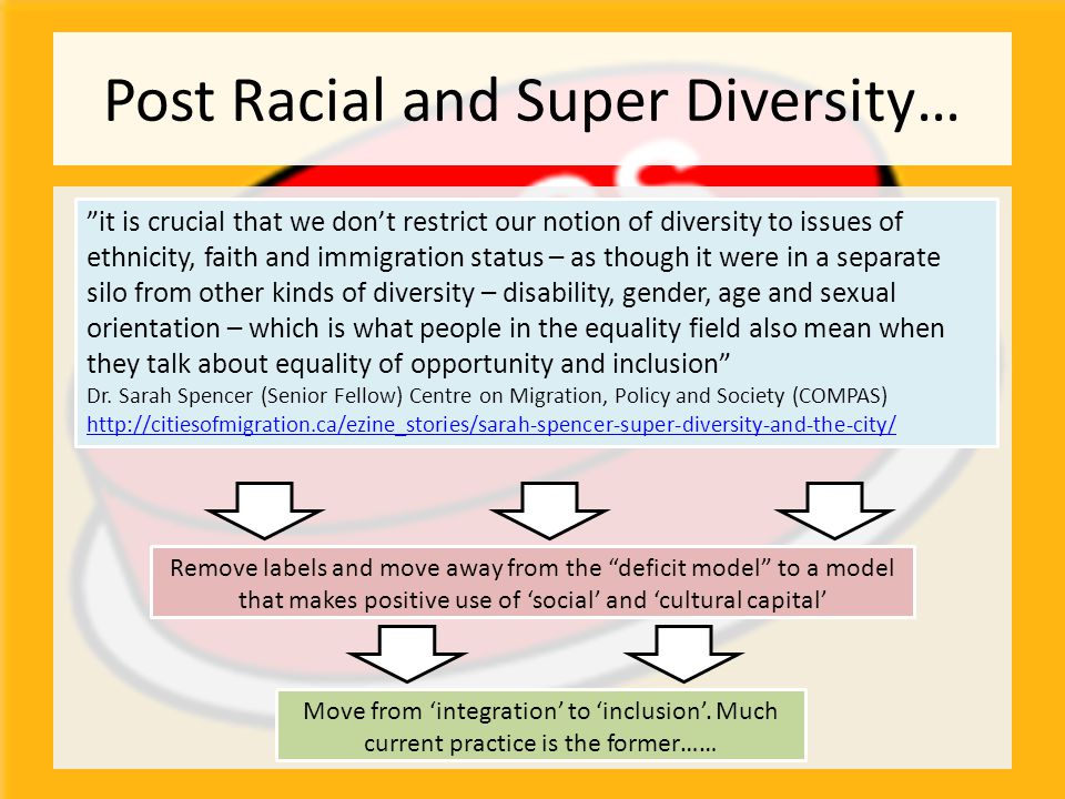 Post Racial and Super Diversity…