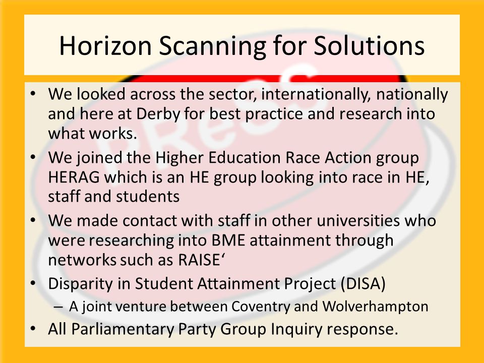 Horizon Scanning for Solutions